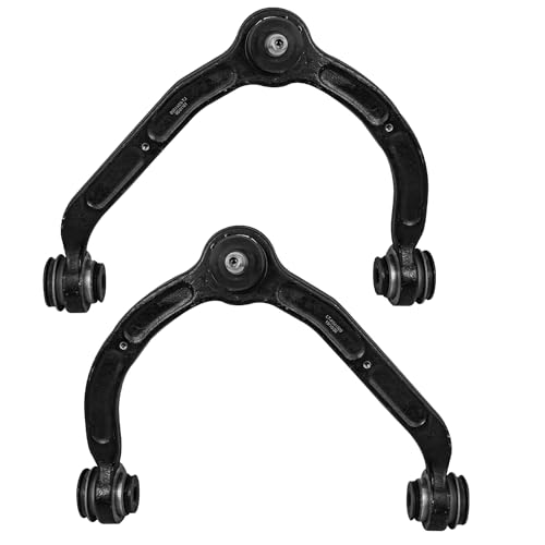 Image of Detroit Axle - 6pc RWD Front Control Arms Kit for 1999-2000 | Chevrolet Silverado 2500 GMC Sierra 2500, Upper Control Arm w /Ball Joints, Inner Outer Tie Rods Replacement