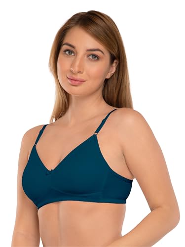 Image of DAISY DEE Women's Girls Cotton Non-Padded Wirefree Seamless Full Coverage Comfortfit Everyday Use T-Shirt Bra - NDSZN