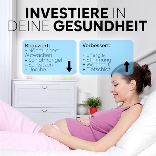 Adamson B10 kühlende Matratzenauflage – Twin 190x100 cm – 100% Baumwolle – Kühlmatte Bett für ruhigen, erholsamen Schlaf – Ideal für heiße Schläfer – Energiesparendes Design