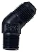 Fragola 482362-BL Black Size (-6) x 1/8" MPT 45? Adapter Fitting