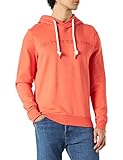 Aus weicher Bio-Baumwolle TOM TAILOR Herren Basic Sweatshirt mit Logoprint 1030553, 11834 - Soft Peach Orange, L