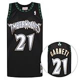 Mitchell & Ness - Mens Minnesota Timberwolves NBA Swingman Jersey 1995 Kevin Garnett, Color Black, Size: Small