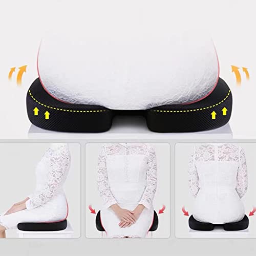 Seat Cushion Pillow For Office Chair, Memory Foam Breathable Mesh Seat Cushion, Tailbone Nerve Cushion For Sciatica Prevention, Pain Relief, Suitable For Office Chair/Car/Wheelchair/Home #TOP7