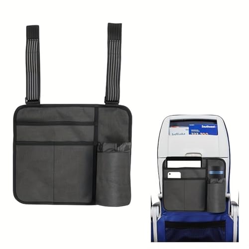 Bolsa de almacenamiento para asiento de avión con múltiples bolsillos miniatura 5