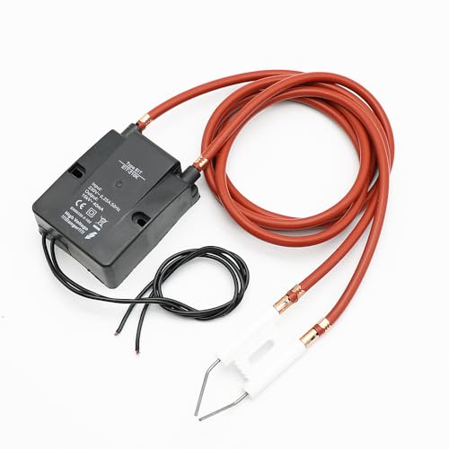 Quemador de aceite residual de 220V, aguja de encendido de cerámica, encendedor de pulso de voltaje de alta presión para quemador de combustible, electrodo de encendido de cerámica