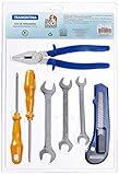 Tramontina 43409103, Kit Ferramentas 7 Peças Contem 1 Alicate, 2 Chaves de Fenda, 3 Chaves Fixas e 1 Estilete