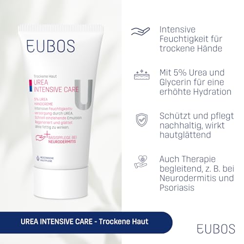 Urea-Handcreme Eubos 5% für trockene Hände
