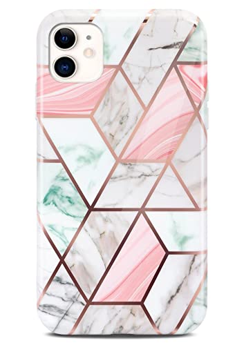 Coque silicone pailleté iPhone 12 marbre parfaite au quotidien