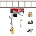 Electric Hoist, 220lbs Electric Winch, Electric Lift, 110V Electric Hoist with Remote Control & Single/Double Slings for Lifting in Factories, Warehouses, Construction Site, Mine Filed