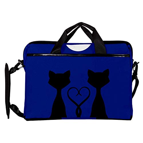 Sacoche ordinateur 14-15.4 pouces motif chats noirs pour le bureau - 3