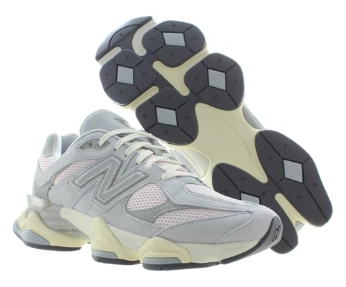 Image of New Balance 9060 Unisex Shoes Size 9.5, Color: Grey /Pink
