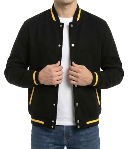 Image of Decrum Mens Letterman Style Baseball Varsity Jacket