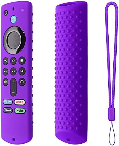 TV Stick Remote Cover For Stick 3rd Gen (2021 Release),Silicone Protective Case Cover For Fire Tv Stick Remote Control,With Lanyard/Light Weight/Anti Slip/Shock Proof