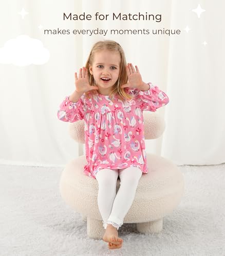 Toddler Girl Flare Pants Long Pants Viscose from Bamboo Bell Bottom Pants Kid Leggings Lounge Playwear 2-5T3