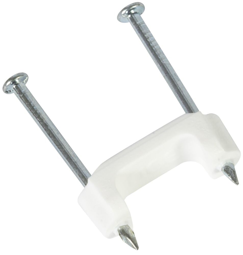 Gardner Bender PS-150 Plastic Staple, ½ Inch., 14/2, 12/2, 10/2 (NM) Cable, Quick / Easy Installation, for Romex, UF, (NM) & More, 100 Pk., White — Amazon image 3