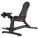 Wesfital Adjustable Weight Bench - Workout Bench Strength Training Bench with Leg Extension Utility