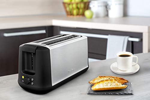 Moulinex Subito 4 Toaster, 2 Long Slots, 1700 W, Eco Mode, Thermostat 7 Positions, Bread Centring LS342D10, Stainless Steel - Image 6