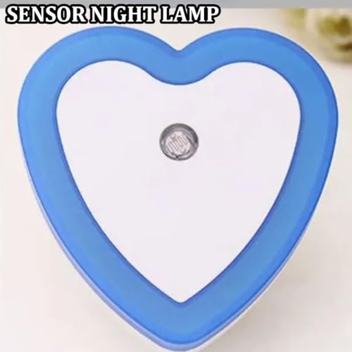 Image of fizzytech Smart Motion Sensor LED Light Bulb with Automatic On /Off and Dimmable Blue Glow, Energy Efficient 7W LED Bulb for Home, Stairs, Kitchen, Bathroom, Wardrobe Lighting(Heart Blue Pack-2)