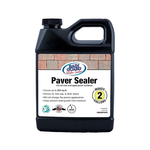 Rainguard Water Sealers Paver Sealer, Penetrating Protection Against Oil, Sap,