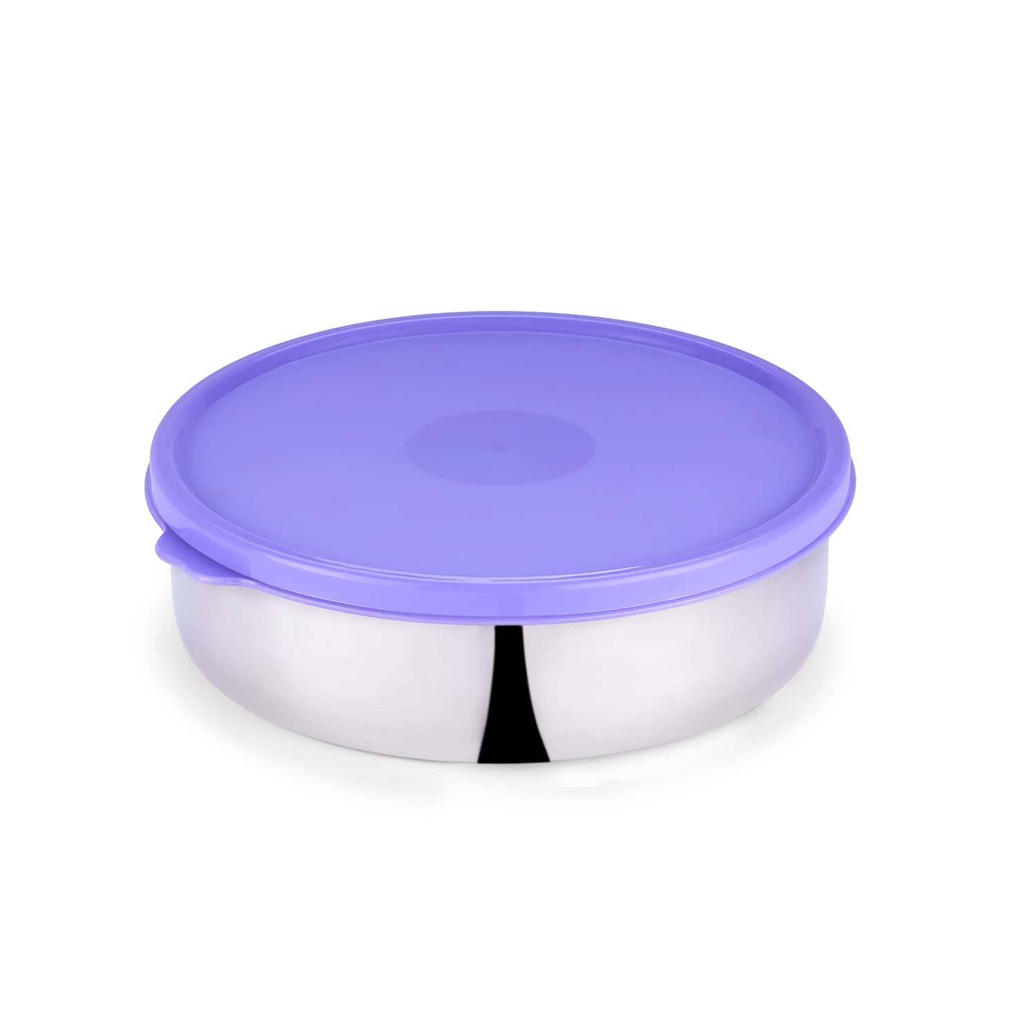 OlivewareSOPL (logo) with Device Classic Stainless Steel Storage Container with BPA Free Lid, Leak Proof & Spill Proof, Dishwasher & Freeze Safe (Voilet - 1000ml)