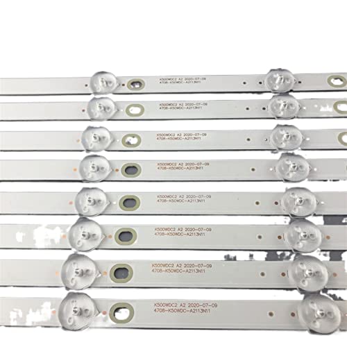 MYOBU LED-Hintergrundbeleuchtung, 5 Lichter, 127 cm (50 Zoll), TV 50USK1810T2 K500wdc2 A2 4708-K50WDC-A2113N11 50PUT6023 50put6002 passend für Philips Lightbar
