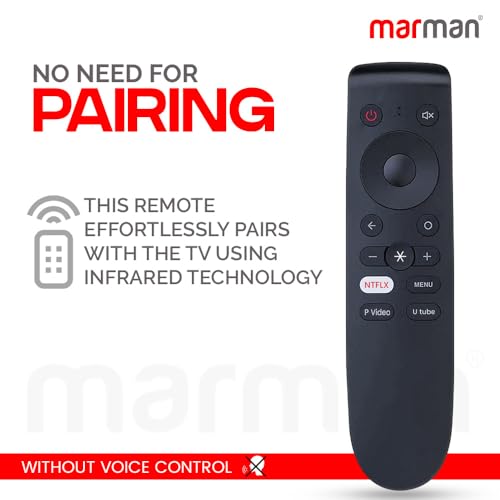 Image of marman Compatible with Oneplus Tv Non Voice Remote Control Suitable for 4K Smart Android Television with Hotkeys - Pairing Not Required - Match Remote Keys Exactly with Existing Original Remote