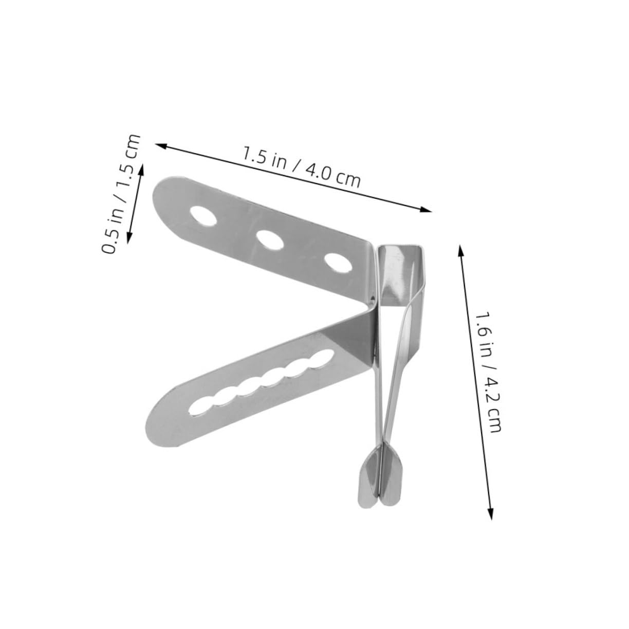 VILLCASE Food Thermometer Clip 304 Stainless Steel Holder Accurate Temperature Reading for Cooking Grilling