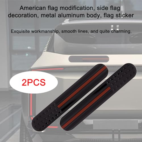 Image of Bittwee American Flag Emblem Car Stickers, Reflective Stripe Embossed 7D Metal USA Flag Decal, US Patriotic Automotive Decor Universal for SUV Truck RV Motorcycle