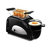 Samnuerly Panificadoras, tostadora eléctrica de Acero Inoxidable, máquina de Desayuno portátil para el hogar,...