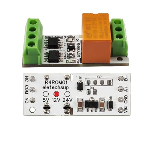 Module relais RS485 Modbus PC et interrupteur électronique 3A UART pour ESP32 IoT DC 12V