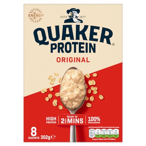 Quaker Oat So Simple Protein Original Porridge, 8 x 37.7 g option