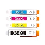 Cartridgeify 364 XL Druckerpatronen Kompatibel mit HP 364 364XL Patronen Multipack (4er-Pack), für Deskjet 3520 3070A 3522 3524, Officejet 4620 4622, Photosmart 5520 5510 5524 6520 7510 7520