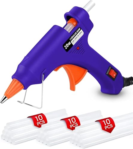 La Mejor Recopilación de Pegamento termofusible . 47 Pistola de Silicon Caliente, Pistola Silicon con 30PCS Barras Pegamento, Mini Pistola de Silicona Precalentada Rápidamente, Alta Temperatura Adecuada para Bricolaje de...