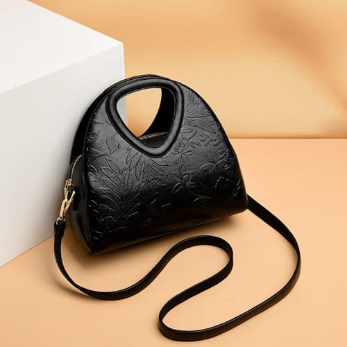 Bolso de mano para mujer con estampado de flores y correa ajustable miniatura 3