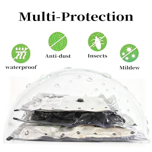Lazyfeel 6 Pack Vacuum Storage Bags with Electric Pump, Space Saver by Lazyfeel - Used condition - Image 5