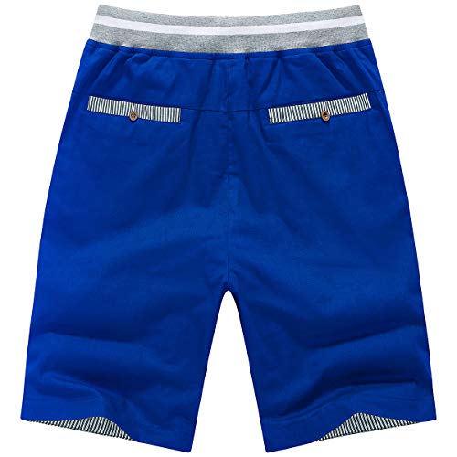 Ltifone Mens Shorts Casual Classic Fit Drawstring Summer Beach Shorts, Cotton With Elastic Waist And Pockets Medium #TOP1