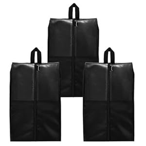 Shoe Bags for Travel, XX-Large Shoe Bags for Women & Men, Translucent Design protable Shoe organizer bag for Packing with Sturdy Zipper(Black02)…
