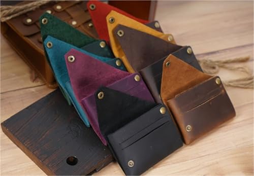 Vintage Coin Purse Mini Coin Card Holder(Blue)3