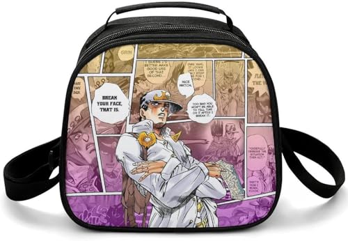 ジョジョの奇妙な冒険 ランチパック コンパクトなランチボックスお弁当箱 保温 保冷バッグ ファスナー付き コンパクト お弁当袋 ソフトクーラーバッグ トート・エコバッグ
