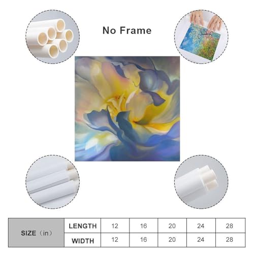 Toile Georgia O'Keeffe impression premium décoration moderne 70x70 - 2