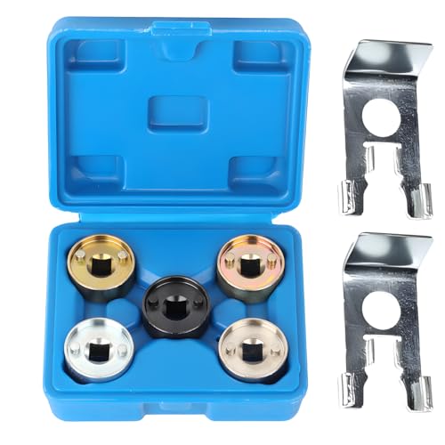 SWTHM 7 Pcs/Pk Engines Camshaft Adjusting Socket Set, T10352 T40267 Camshaft Central Valve Socket Set, Timing Tools Kit Socket Camshaft Adjust Compatible with VW Au-di EA888 1.8-2.0 TFSi Chain Driven