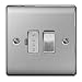 Price comparison product image BG Electrical NBS50 Nexus Metal Brushed Steel 13A DP Switched Fused Connection Unit