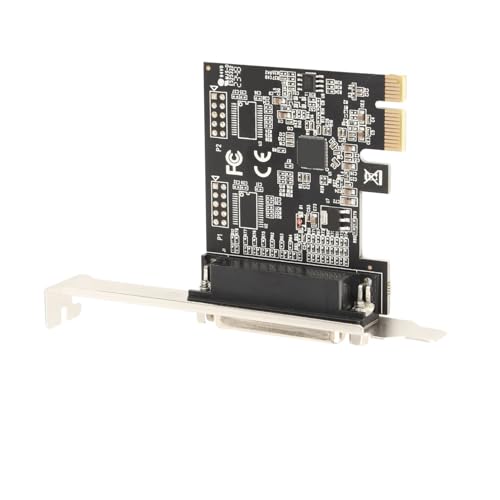 PCIE to DB25 Parallel Port Expansion Card, PCI Express 1X IEEE 1284 Adapter, Wide Applications for Printers POS Machines, Supports Glass panes Operating