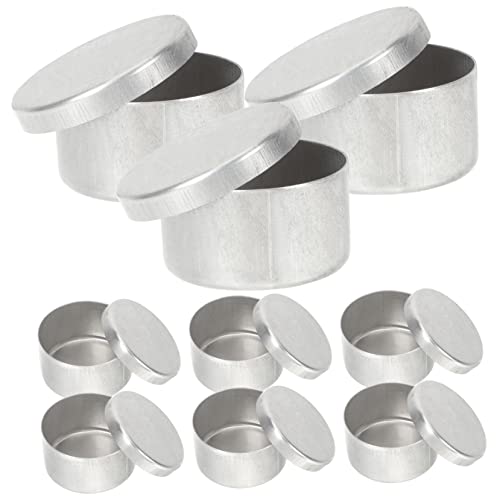 PartyKindom 9pcs Round Soil Storage Containers Sample Boxes for Weighing and Sample Collection Smooth Surface for and Experiments