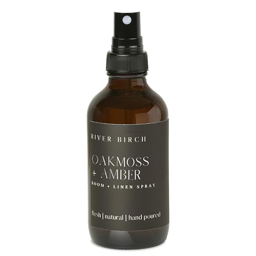 Miniatura 9 de River Birch Spray de lino y habitación perfumado a pachulí y mandarina Fragancia para el hogar Botella de vidrio ámbar de 4 onzas Aroma