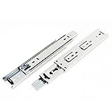 Uxcell Metal 3 Sections Drawer Ball Slides, 8