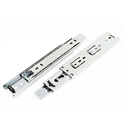 Uxcell Metal 3 Sections Drawer Ball Slides, 8