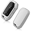 LFOTPP EV6 sleutelhoes, TPU siliconen autosleutel, sleutelhoes, beschermhoes, accessoires (zilver)