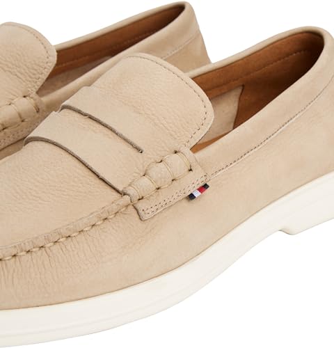 Mocassins Emblématiques En Cuir Tommy Hilfiger Nubuck P Loafer - vue 7
