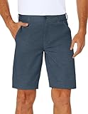 PULI Golf Shorts for Men Dri Fit Stretch Hiking Lightweight Dress Waterproof Quick Dry Running Work Chino Blue 30